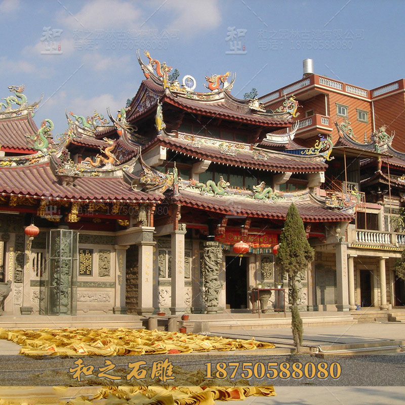 寺廟石雕龍柱